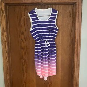 Girls 10/12 purple and pink max dress